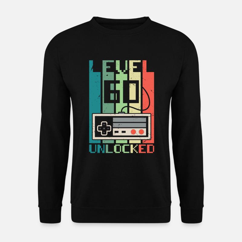 Level 60 freigeschaltet - Unisex Pullover - Schwarz