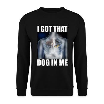 I Got that Dog in Me Xray Meme Funny - Unisex Sweatshirt - black - Front - Alina (178cm) & Michal (187cm)
