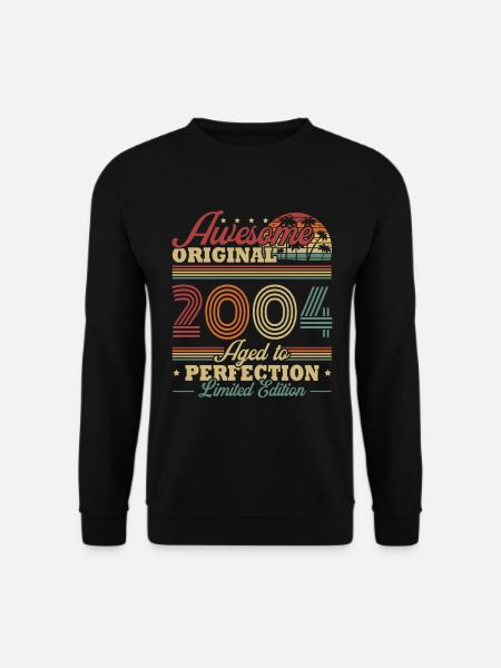 Original 2004 Vintage Rétro Cadeau Anniversaire - Sweat-shirt Unisexe - noir