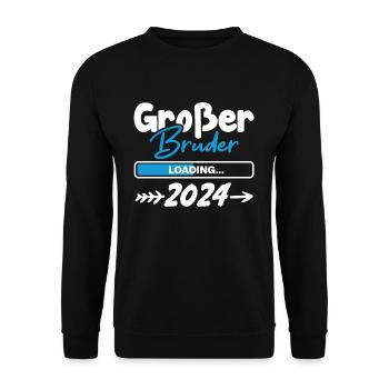 Großer Bruder Loading 2024 - Unisex Pullover - Schwarz - Vorne - Alina (178cm) & Michal (187cm)