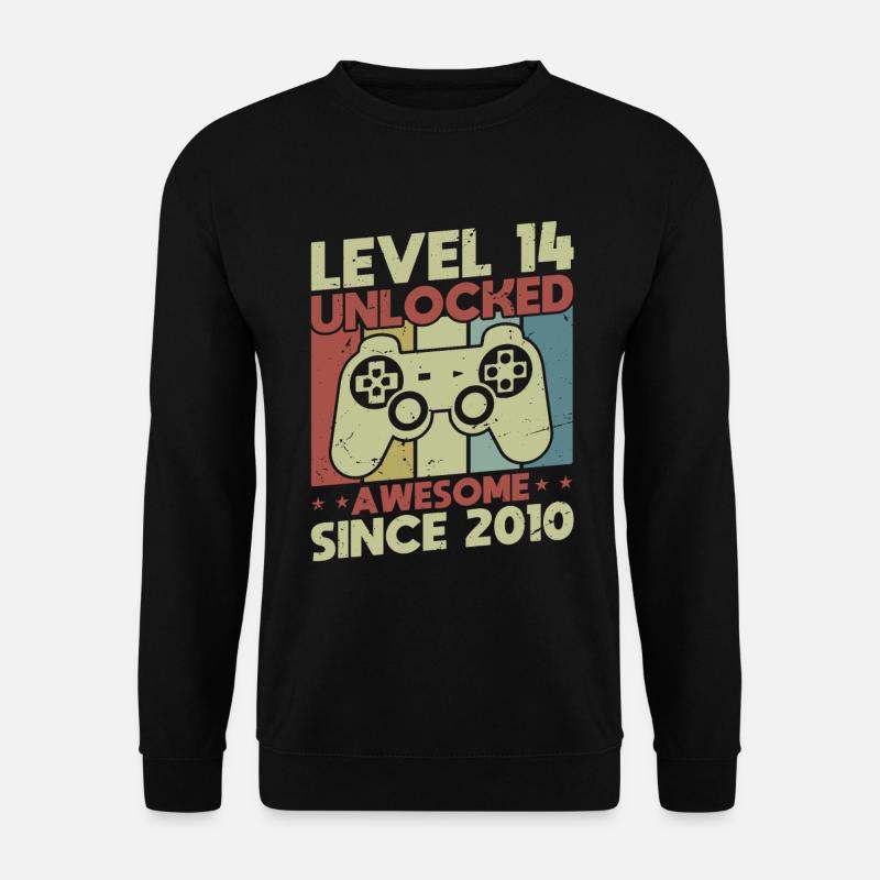 Level 14 freigeschaltet - Unisex Pullover - Schwarz