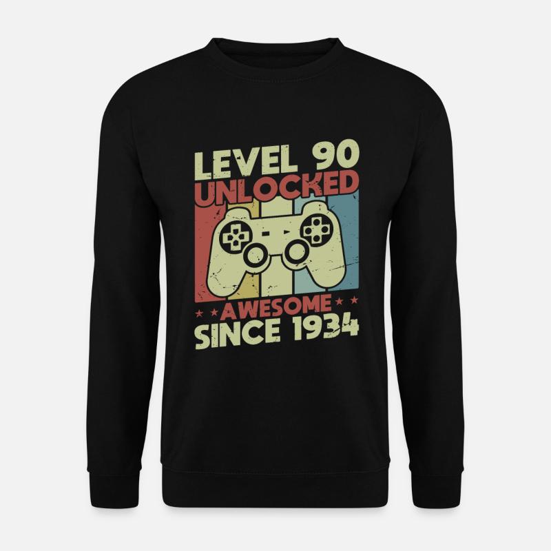 Level 90 freigeschaltet - Unisex Pullover - Schwarz