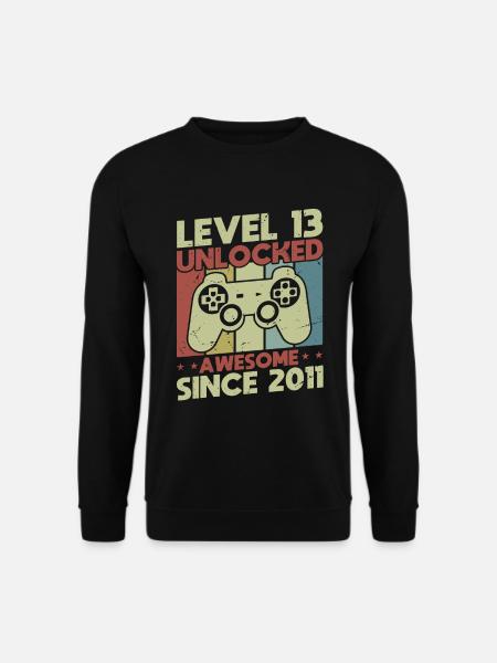 Level 13 Unlocked - Unisex Sweatshirt - black