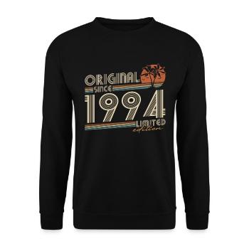 Original 1994 Geburtstag Vintage Retro Geschenk - Sweat-shirt Unisexe - noir - Devant - Alina (178cm) & Michal (187cm)