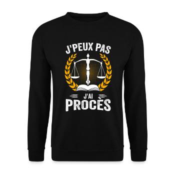 Rechtsanwalt - Justiz - Recht - Unisex Pullover - Schwarz - Vorne - Alina (178cm) & Michal (187cm)