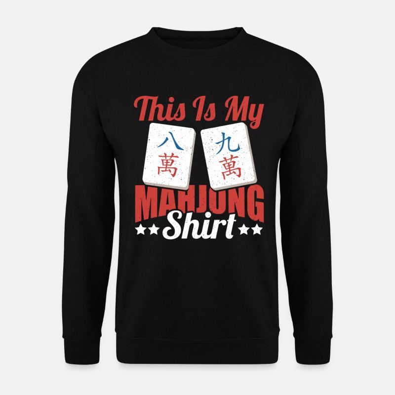 Gift for Mahjong Fans - Unisex Sweatshirt - black