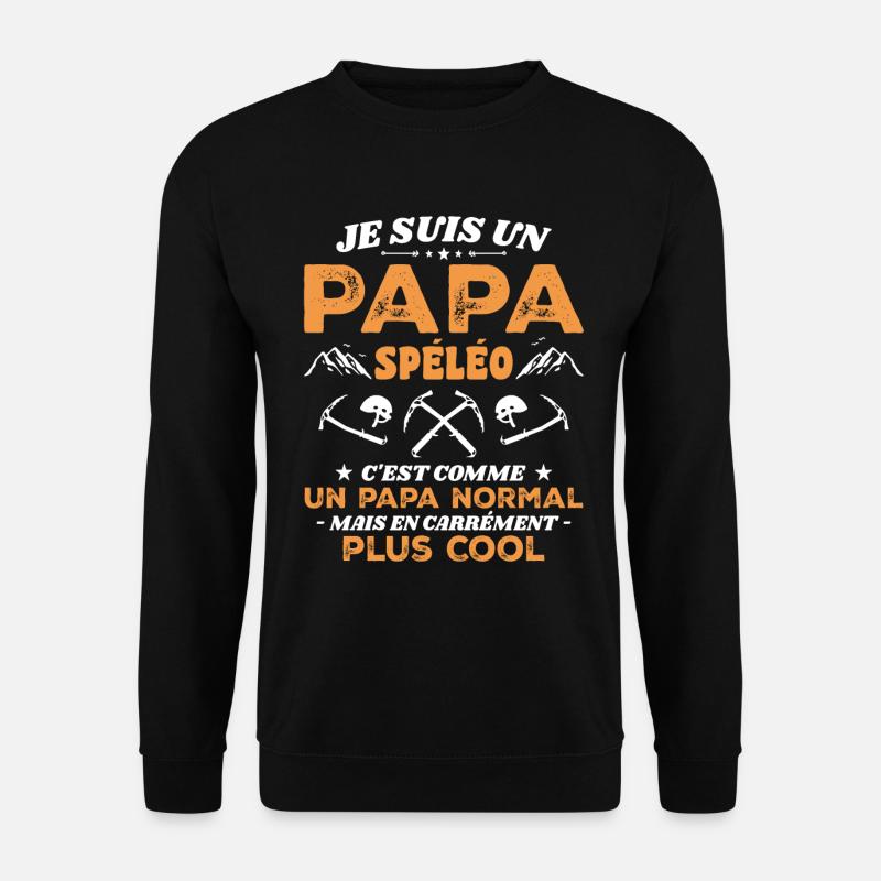 Cool caving dad - Unisex Sweatshirt - black