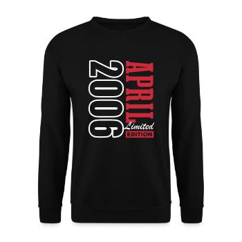 Edition Limitée Avril 2006 - Anniversaire - Sweat-shirt Unisexe - noir - Devant - Alina (178cm) & Michal (187cm)