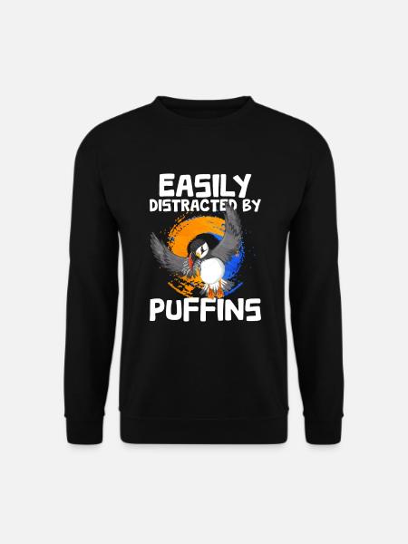 Puffin Bird Gift - Unisex Sweatshirt - black