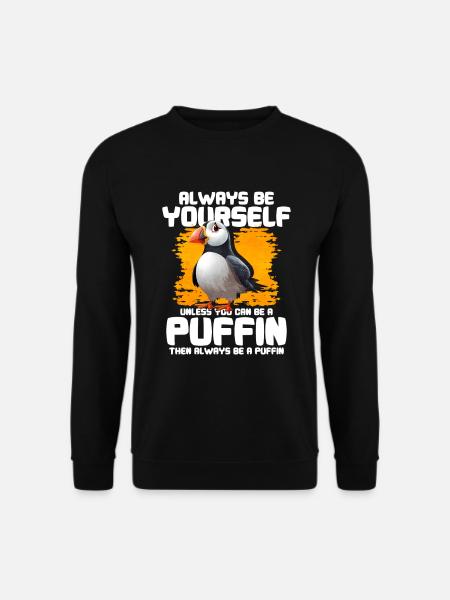 Puffin Bird Gift - Unisex Sweatshirt - black