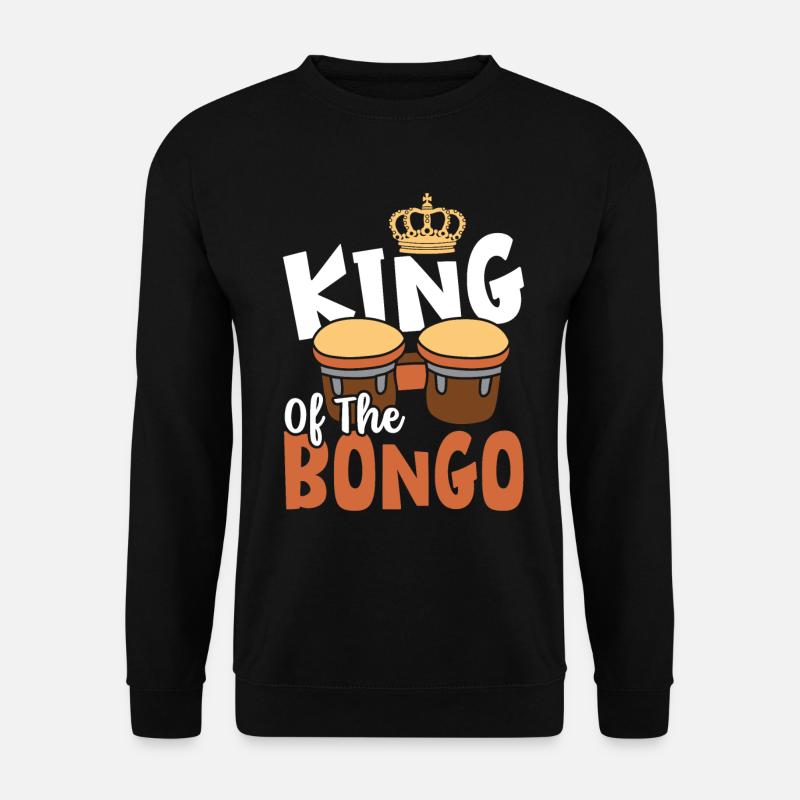 Bongo Musik Geschenk - Unisex Pullover - Schwarz