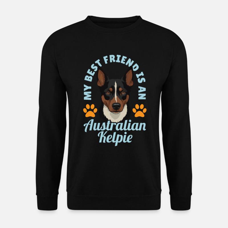 Kelpie-Hund-Geschenk - Unisex Pullover - Schwarz
