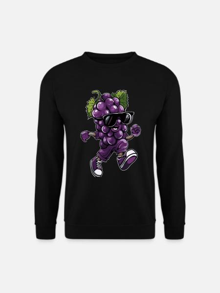 Grape - Unisex Sweatshirt - black
