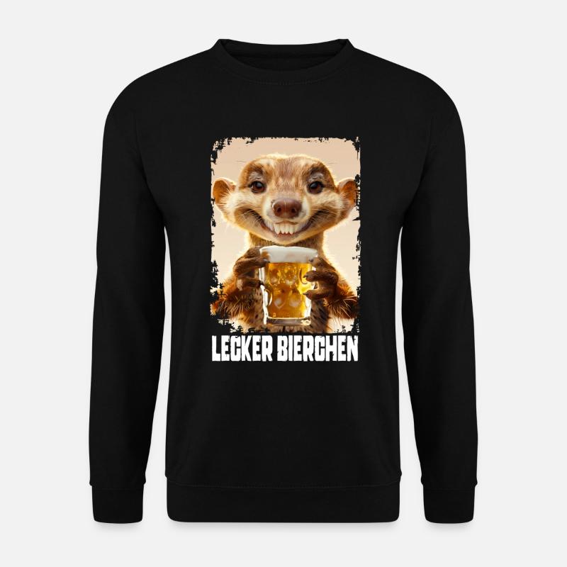 Delicious Beer Mongoose - Unisex Sweatshirt - black