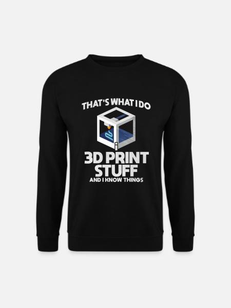 3D Printing - Unisex Sweatshirt - black