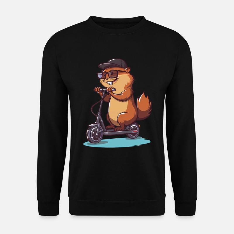 Biber Roller - Unisex Pullover - Schwarz