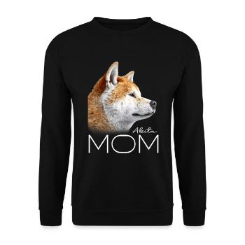 Akita Mama - Sweat-shirt Unisexe - noir - Devant - Alina (178cm) & Michal (187cm)