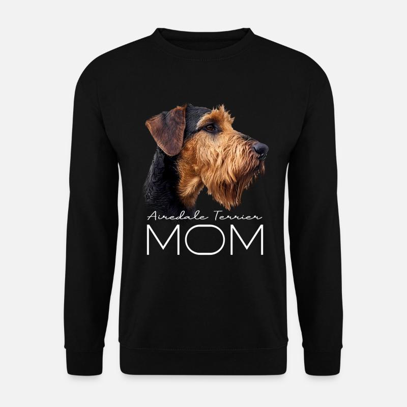 Airedale Terrier Mom - Unisex Sweatshirt - black