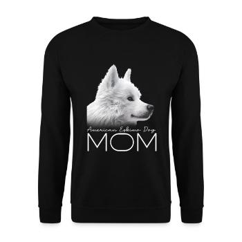 American Eskimo Dog Mom - Unisex Sweatshirt - black - Front - Alina (178cm) & Michal (187cm)
