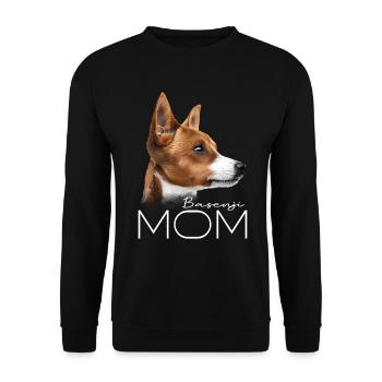 Basenji Mom - Unisex Sweatshirt - black - Front - Alina (178cm) & Michal (187cm)