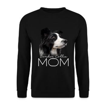 Maman Border Collie - Sweat-shirt Unisexe - noir - Devant - Alina (178cm) & Michal (187cm)