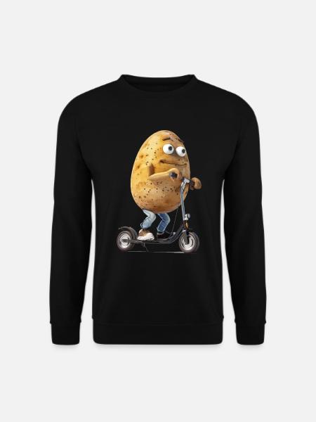 Kartoffel Scooter - Unisex Pullover - Schwarz