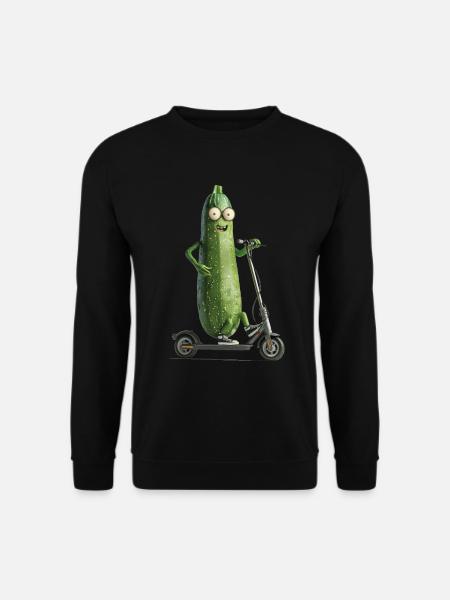 Zucchini Scooter - Unisex Sweatshirt - black