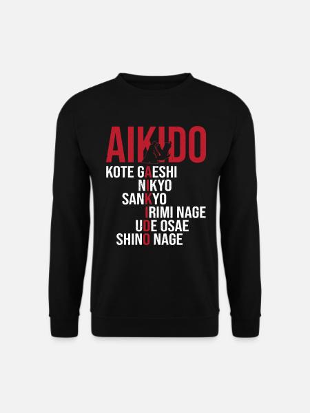 Aikido Martial Arts Gift - Unisex Sweatshirt - black