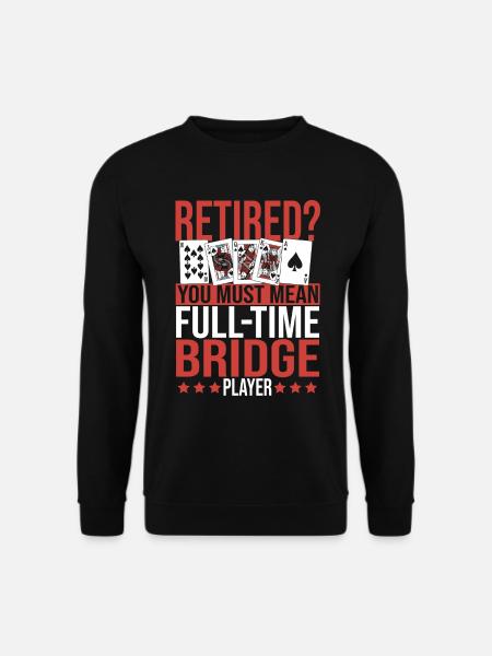 Bridge Card Game Gift - Unisex Sweatshirt - black