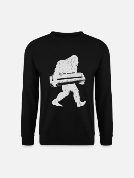 Harmonica Playing Gift - Unisex Sweatshirt - black