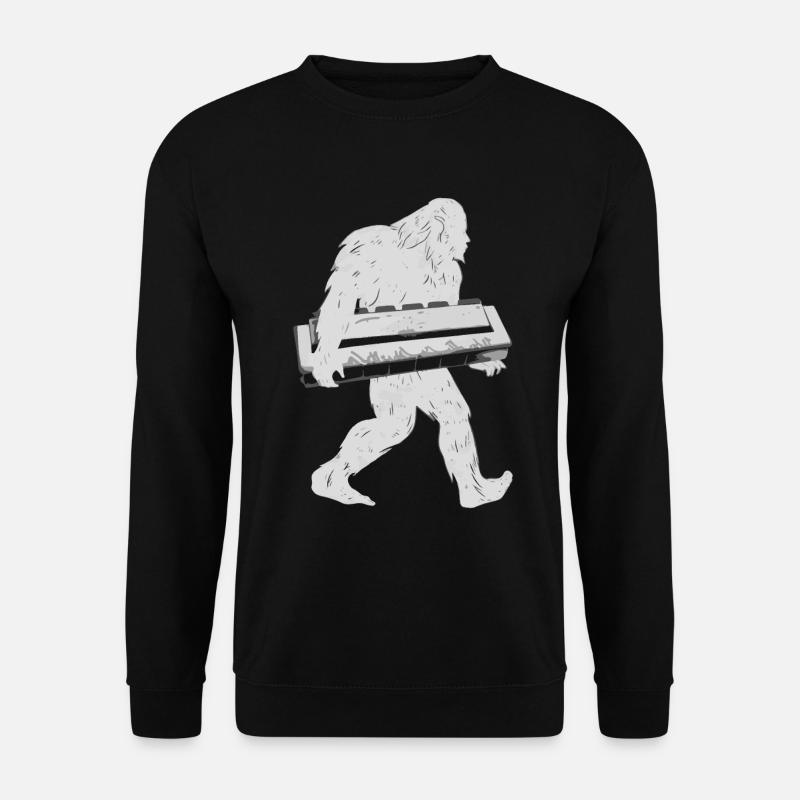 Harmonica Playing Gift - Unisex Sweatshirt - black