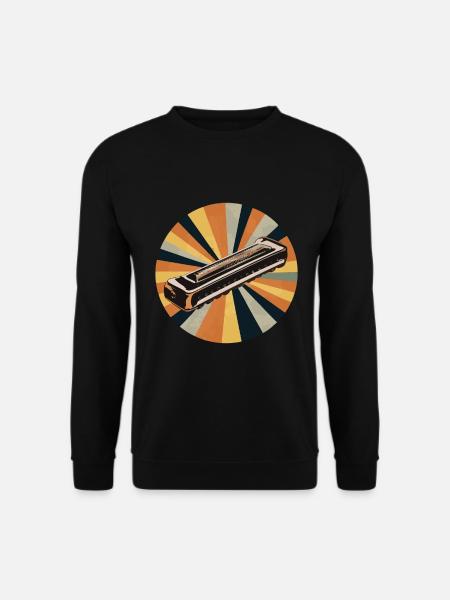 Harmonica Playing Gift - Unisex Sweatshirt - black