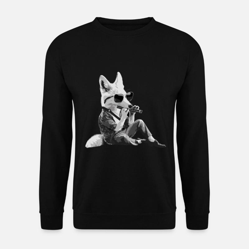 Cadeau de jeu d’harmonica Fox - Sweat-shirt Unisexe - noir