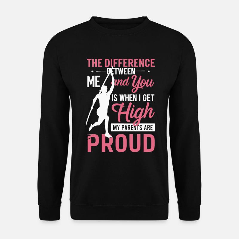 Stabhochspringer-Geschenk - Unisex Pullover - Schwarz