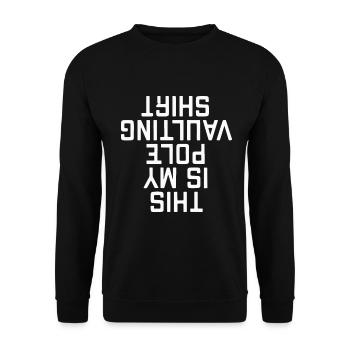 Stabhochspringer-Geschenk - Unisex Pullover - Schwarz - Vorne - Alina (178cm) & Michal (187cm)