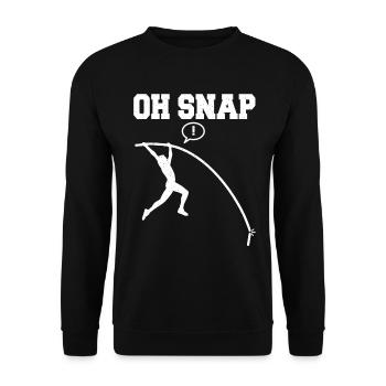 Stabhochspringer-Geschenk - Unisex Pullover - Schwarz - Vorne - Alina (178cm) & Michal (187cm)