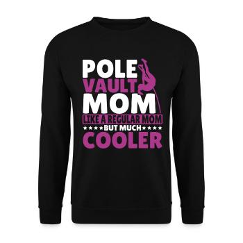 Stabhochspringer-Geschenk - Unisex Pullover - Schwarz - Vorne - Alina (178cm) & Michal (187cm)