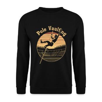 Stabhochsprung Geschenk - Unisex Pullover - Schwarz - Vorne - Alina (178cm) & Michal (187cm)