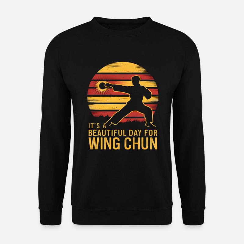 Wing Chun Kampfsport Geschenk - Unisex Pullover - Schwarz