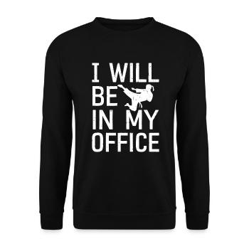 Wing Chun Kampfsport Geschenk - Unisex Pullover - Schwarz - Vorne - Alina (178cm) & Michal (187cm)