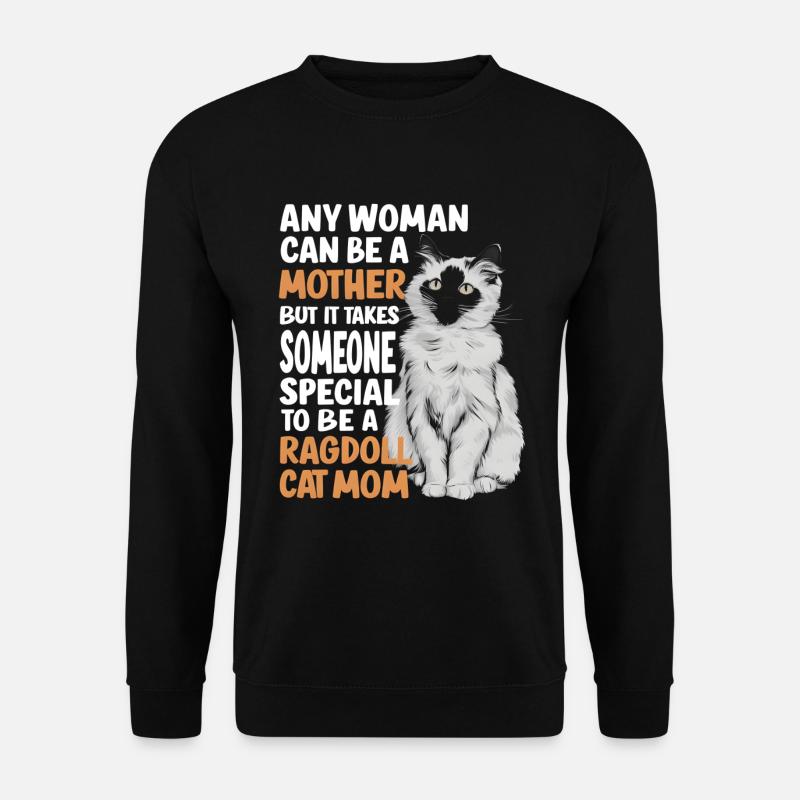 Katze Ragdoll Geschenk - Unisex Pullover - Schwarz