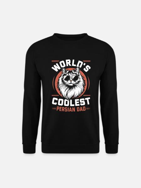 Katze Perser Geschenk - Unisex Pullover - Schwarz