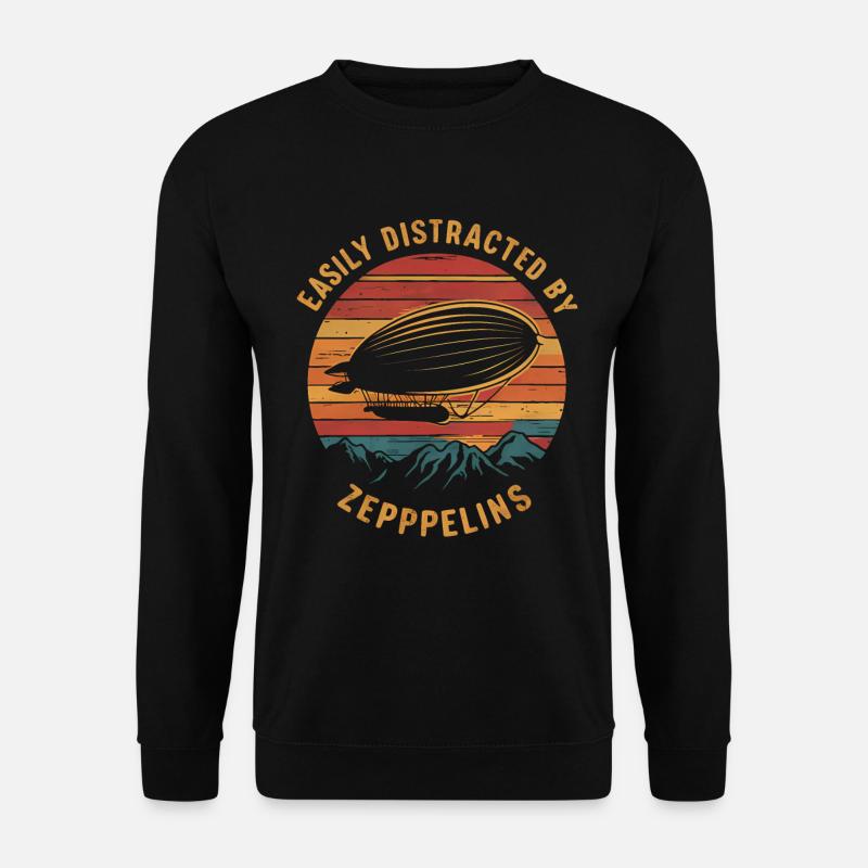 Luftschiff Zeppelin Geschenk - Unisex Pullover - Schwarz