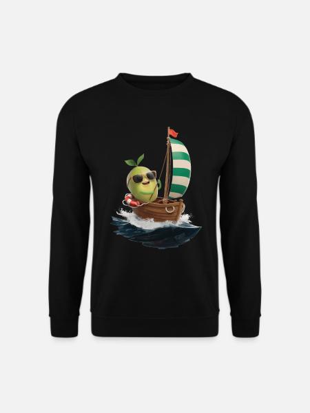 Frucht Guave Bootfahren Geschenk - Unisex Pullover - Schwarz