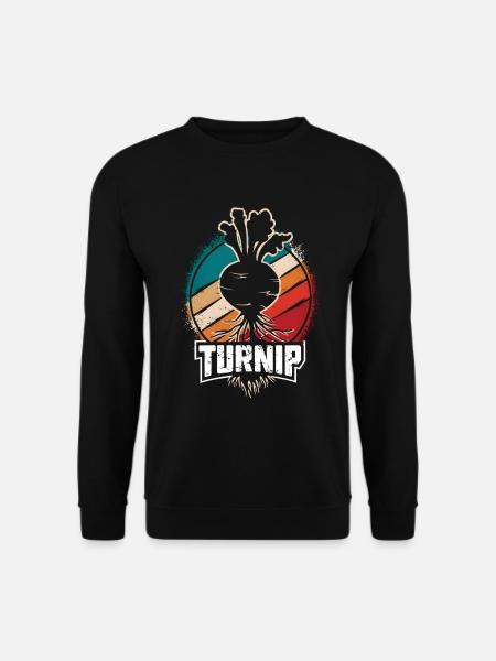 Vintage Rübe liebt Rübe Geschenk - Unisex Pullover - Schwarz