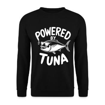 Thunfisch - Unisex Pullover - Schwarz - Vorne - Alina (178cm) & Michal (187cm)