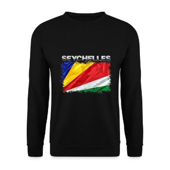 Seychellen - Unisex Pullover - Schwarz - Vorne - Alina (178cm) & Michal (187cm)