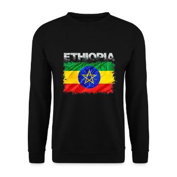 Éthiopie - Sweat-shirt Unisexe - noir - Devant - Alina (178cm) & Michal (187cm)
