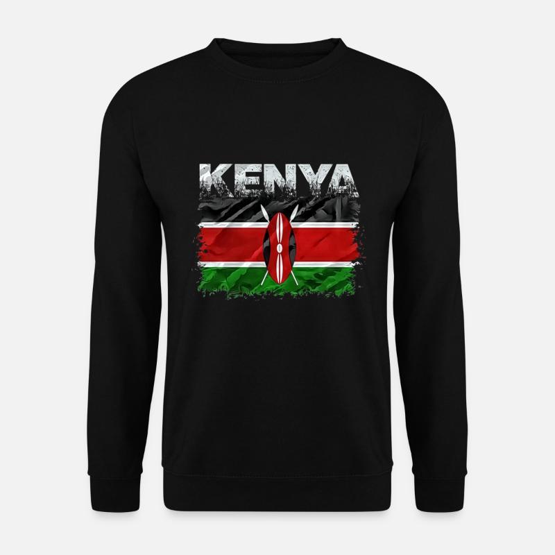 Kenia - Unisex Pullover - Schwarz