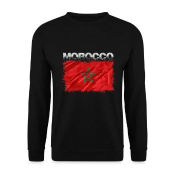 Maroc - Sweat-shirt Unisexe - noir - Devant - Alina (178cm) & Michal (187cm)